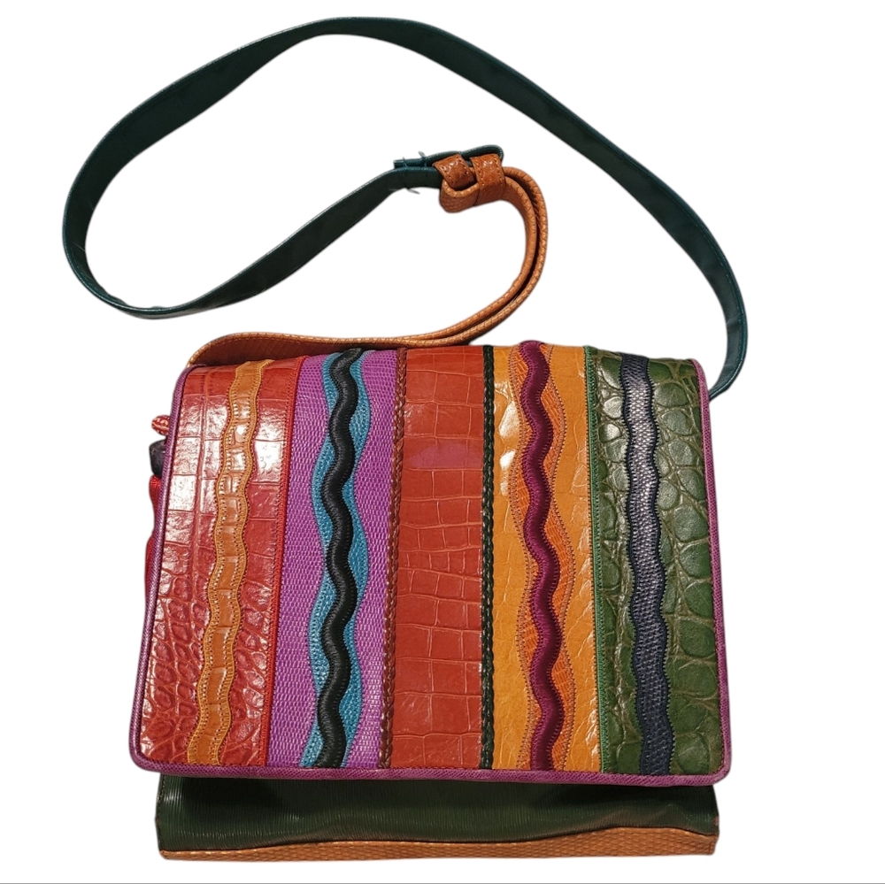 Sharif Multicolor Striped Shoulder Bag
